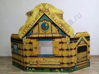 Театральная декорация "Русская изба" (внутри-снаружи)