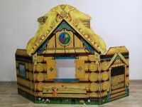 Театральная декорация "Русская изба" (внутри-снаружи)