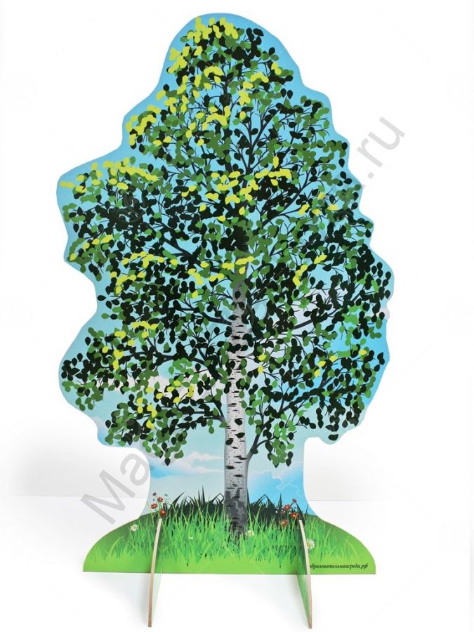 Театральная декорация "Береза" (лето-осень)