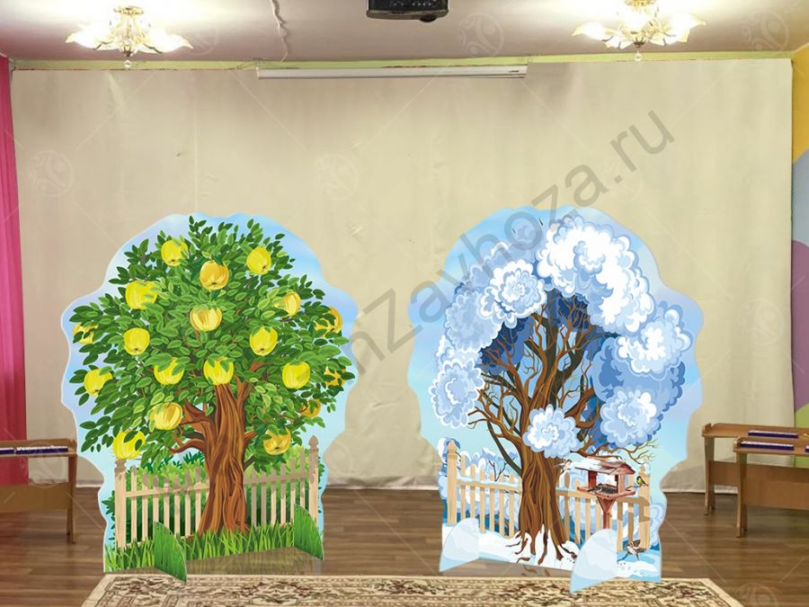 Театральная декорация "Яблоня садовая" (осень-весна)