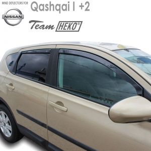 Дефлекторы Nissan Qashqai I +2 Heko арт 24274 - 2