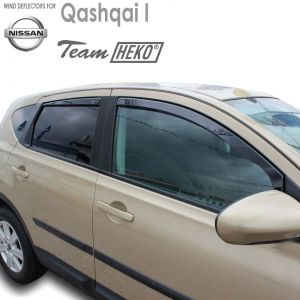 Дефлекторы Nissan Qashqai I J10 Heko арт 24257 - 2
