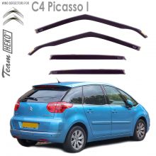 Дефлекторы Citroen C4 Picasso I от 2006 - 2013 Минивэн для дверей вставные Heko (Польша) - 4 шт.