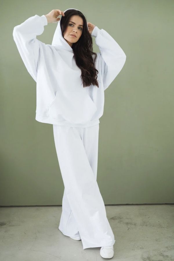 Худи оверсайз белое