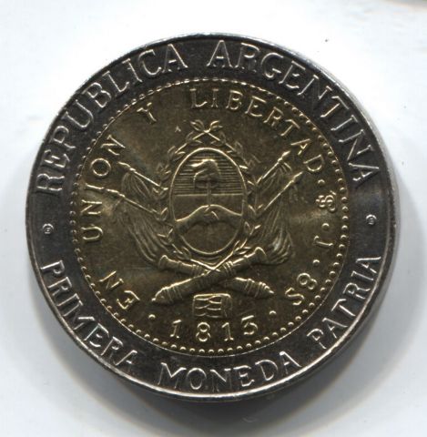 1 песо 2010 Аргентина AUNC