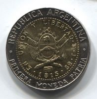 1 песо 2010 Аргентина AUNC