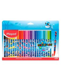 Фломастеры 24цв.Maped COLOR'PEPS OCEAN LIFE 845703