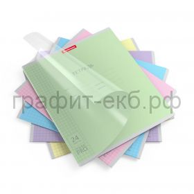 Тетрадь 24л.кл.ErichKrause CoverPro Pastel пластик ассорти 56379/56374