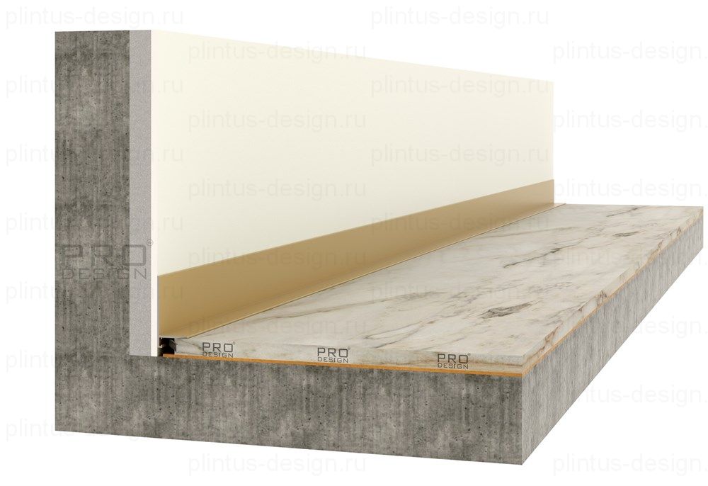 Микроплинтус Pro Design Mini L 601 шампань