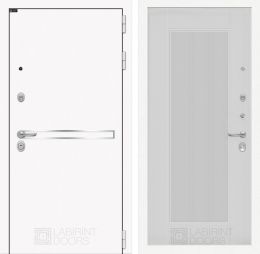 Дверь Входная Лабиринт Лайн WHITE 30 Белый софт рельеф