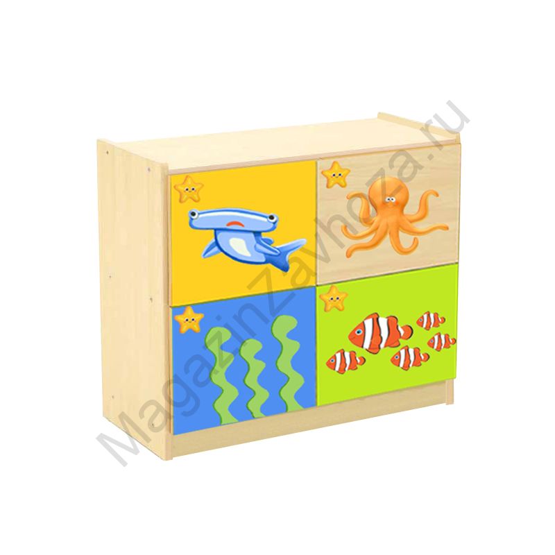 СТЕНКА ДЕТСКАЯ МОДЕЛЬ 8-8 С ДЕКОРАТИВНЫМИ НАКЛАДКАМИ - 2