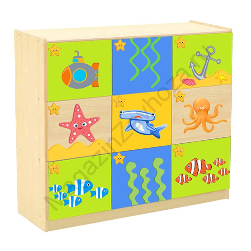 СТЕНКА ДЕТСКАЯ МОДЕЛЬ 8-26 С ДЕКОРАТИВНЫМИ НАКЛАДКАМИ - 2