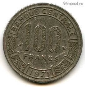 Камерун 100 франков 1971