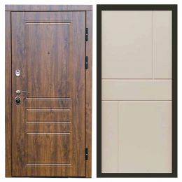 Входная дверь Termo-door Орегон Дуб Горизонт Слоновая Кость