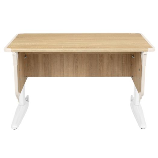 ДСУТ43-2-3 Растущая парта-трансформер одноместная (ЛДСП дуб, опора белый)