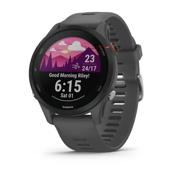 Умные часы Garmin Forerunner 255 с темно-серым ремешком