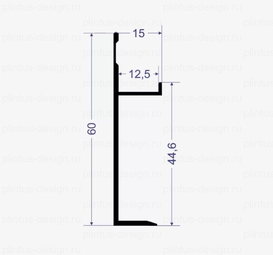 SC 1213 теневой плинтус Line Art