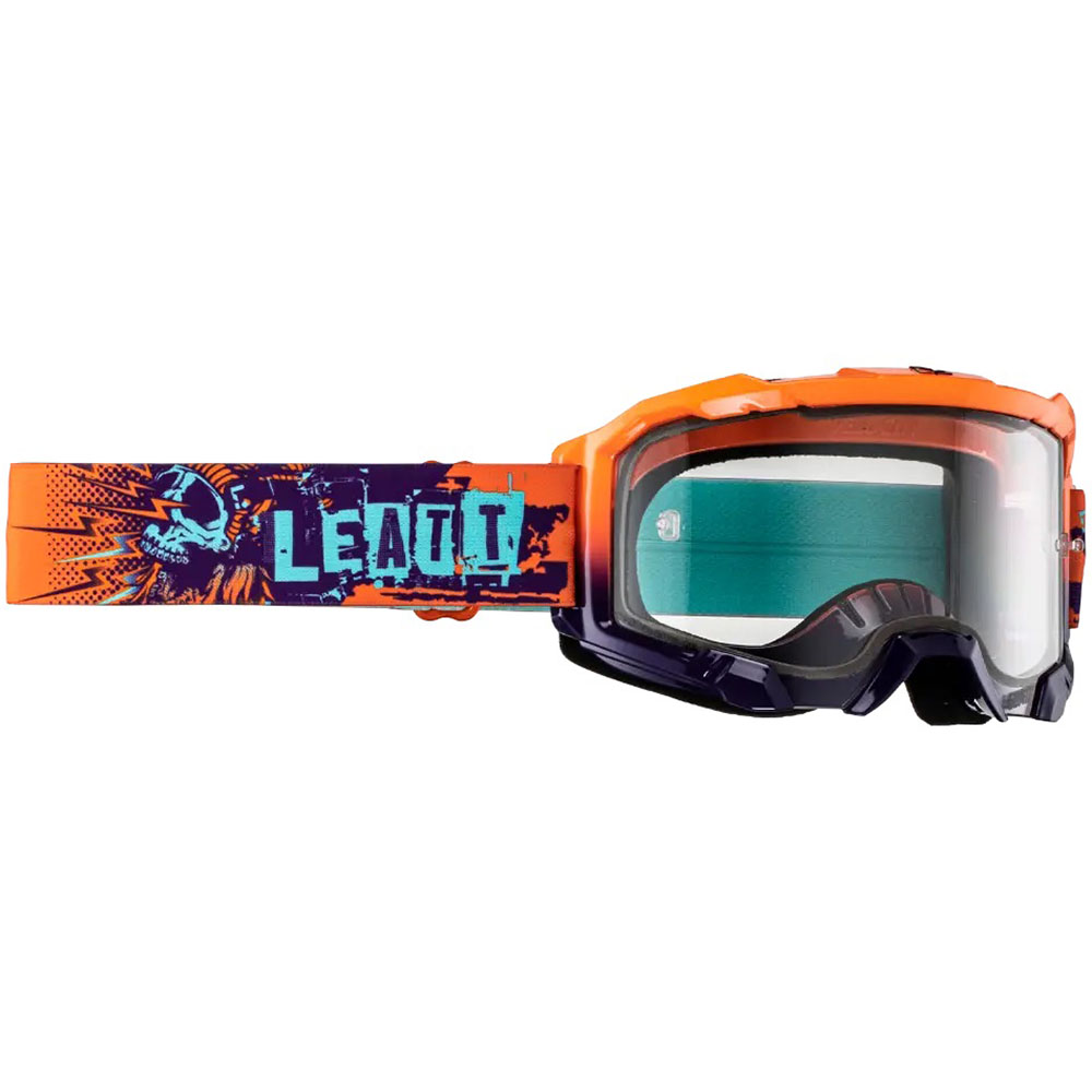 Leatt Velocity 4.5 Orange Clear 83% (2025) очки для мотокросса и эндуро