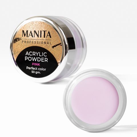 Акриловая пудра MANITA PROFESSIONAL мелкодисперсная "PINK" (50 г)