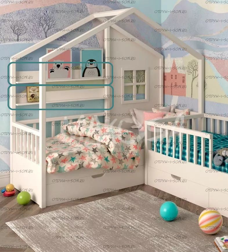 Полка длинная для домиков Fairy Land