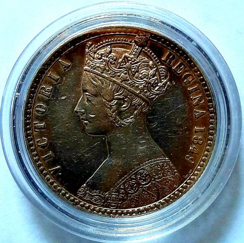 1 флорин 1849 Великобритания Редкость AUNC