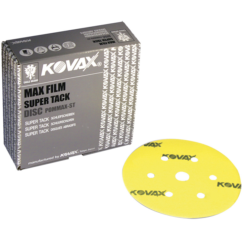 Kovax Абразивный круг Max Film, 125мм., P220, 7 отверстий, в упаковке 50шт.