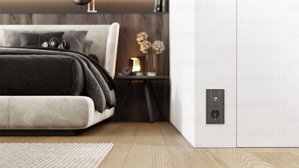 Микроплинтус ФЕСО 11 мм Шоколадно-коричневый RAL 8017