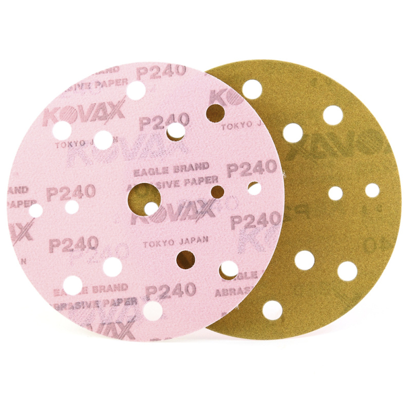 Kovax Абразивный круг Premium New, 152мм., P240, 15 отверстий, в упаковке 50шт.