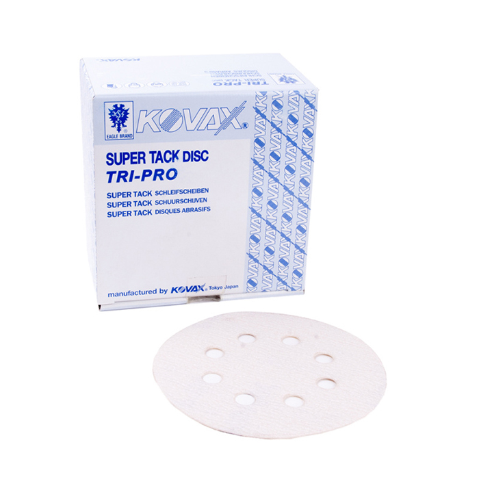 Kovax Абразивный круг Tri-Pro, 125мм., P240, 8 отверстий, в упаковке 100шт.