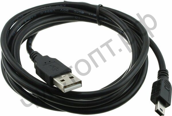 Кабель USB 2.0 Aм вилка(папа)--mini-B(miniUSB) вилка(папа) 5P длина 1,8 м. PERFEO (U4302)