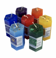 Свеча Аджна/Изобилие (синяя)