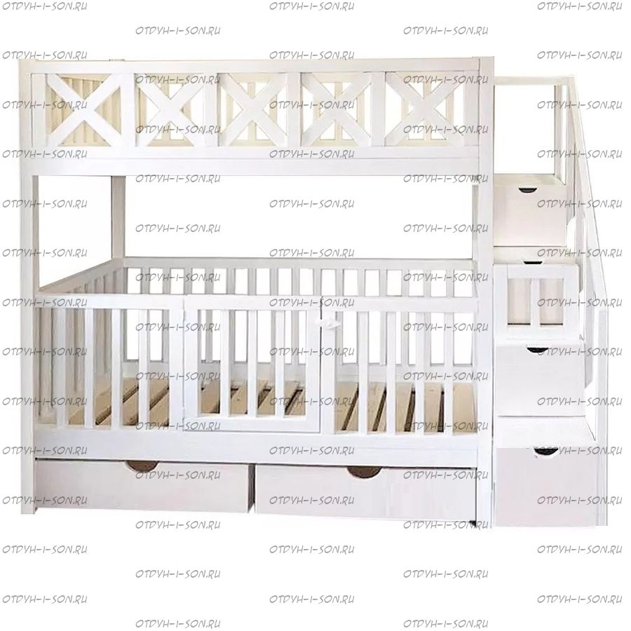 Кровать двухъярусная Малинка Прованс №22