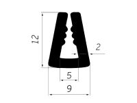 П-образный резиновый профиль (Арт. 5229)