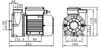 Насос (0,75кВт 220B 20 м3/ч h 6м в.ст.) Mayer Schwimmbad LX WTC100-AB