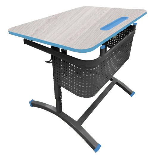 ЛСОШ-17 Стол ученический 1-местный регулируемый по высоте и наклону столешницы (ЛДСП Ясень шимо)