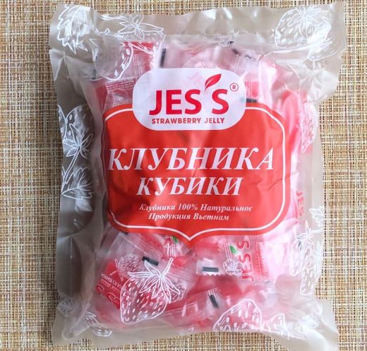 Клубника кубики (конфетка) Вьетнам "JESS" 500гр