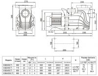 Насос (3кВт 380B 54,5 м3/ч h 8м в.ст.) Mayer Schwimmbad LX SGE400ST