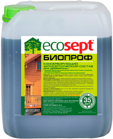 Консервирующий Состав для Древесины Ecosept Биопроф 5кг Антисептический, Зеленовато-Фисташковый / Экосепт Биопроф.