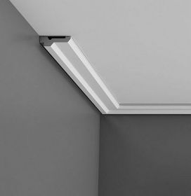Карниз Гладкий Orac Decor С360 Д200xШ6xВ2.1 см Лепнина из Полиуретана / Орак Декор.