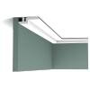 Карниз Гладкий Orac Decor С394 Д200xШ9.5xВ3.1 см Лепнина из Полиуретана / Орак Декор.