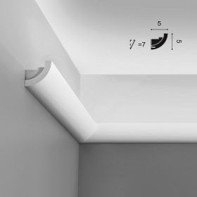 Карниз для Скрытого Освещения Orac Decor C362 Д200xШ5xВ5 см Лепнина из Полиуретана / Орак Декор.