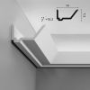 Карниз для Скрытого Освещения Orac Decor C358 Д200xШ14xВ7.3 см Лепнина из Полиуретана / Орак Декор.