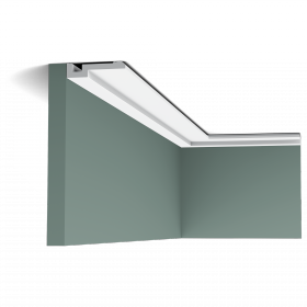 Карниз Гладкий Orac Decor PX198 Д200хШ2хВ8.3 см Лепнина из Дюрополимера / Орак Декор*