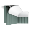 Карниз Скрытый для Штор Orac Decor С991 Д200xШ14xВ11 см Лепнина из Полиуретана / Орак Декор.