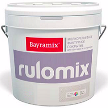Декоративная Штукатурка Мелкая Шуба Bayramix Rulomix 15кг Белая, Колеруемая для Внутренних и Наружных Работ / Байрамикс Руломикс.