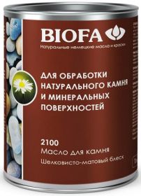 Масло для Камня Biofa 2100 0.125л Шелковисто-Матовое, Бесцветное для Внутренних Работ / Биофа 2100.
