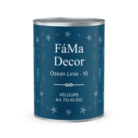 Краска Fama Decor Ozean Linie-10 0.125л Белая Полуматовая Интерьерная для Внутренних Работ / Фама.