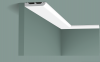 Карниз Гладкий Orac Decor SX183 Д200xШ1.3xВ7.5 см Лепнина из Дюрополимера / Орак Декор.