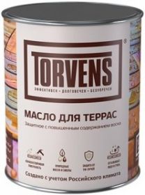 Масло для Террас Torvens 1л Сосна Защитное с Повышенным Содержанием Воска / Торвинс.