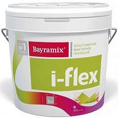 Декоративная Штукатурка Bayramix I-Flex 14кг №068, Колеруемая, Эластичная для Фасадов и Интерьеров Фракция 0,7-1,2 мм.